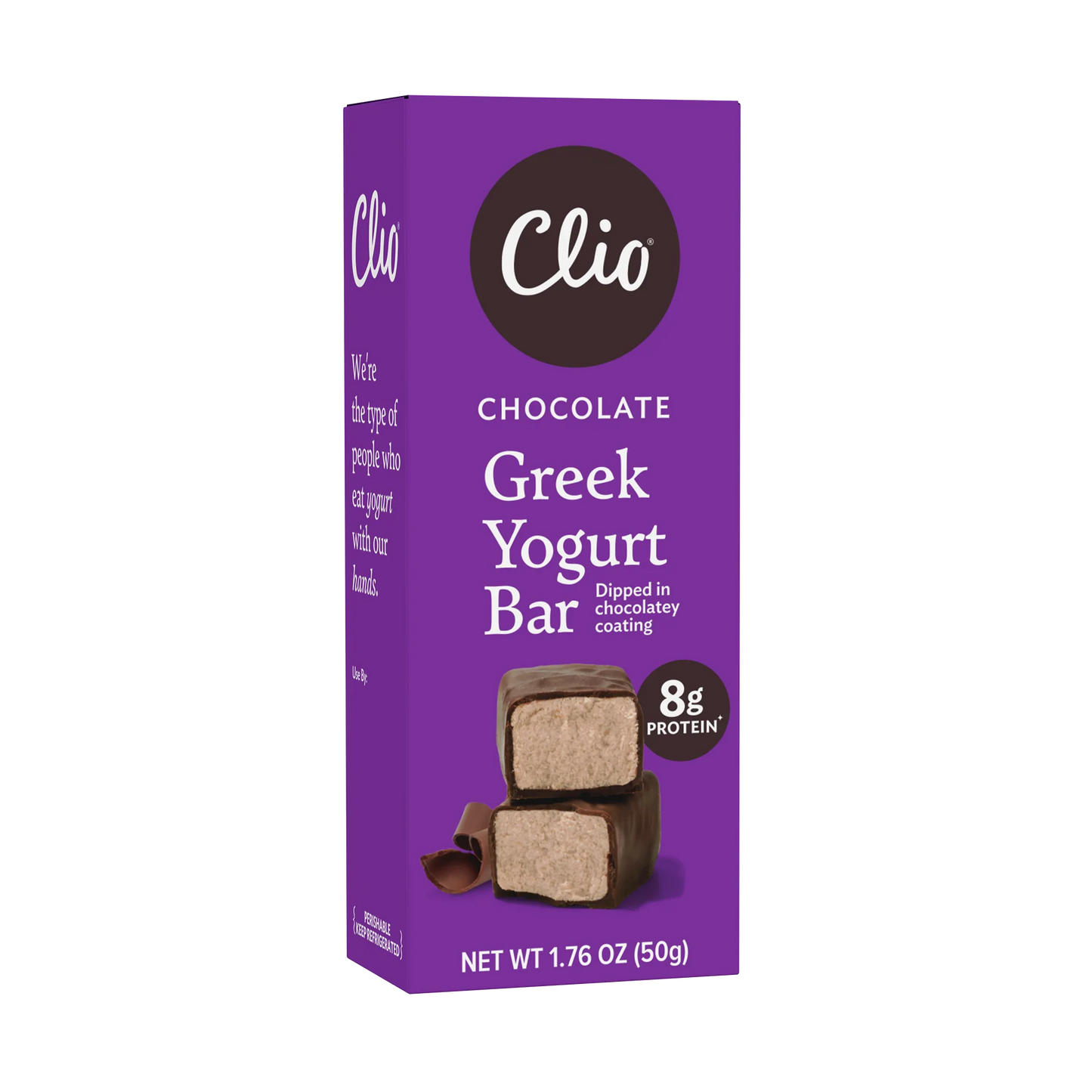 Clio Yogurt Bar - Chocolate - 1 / 10 / 1.76 oz bar - R08312