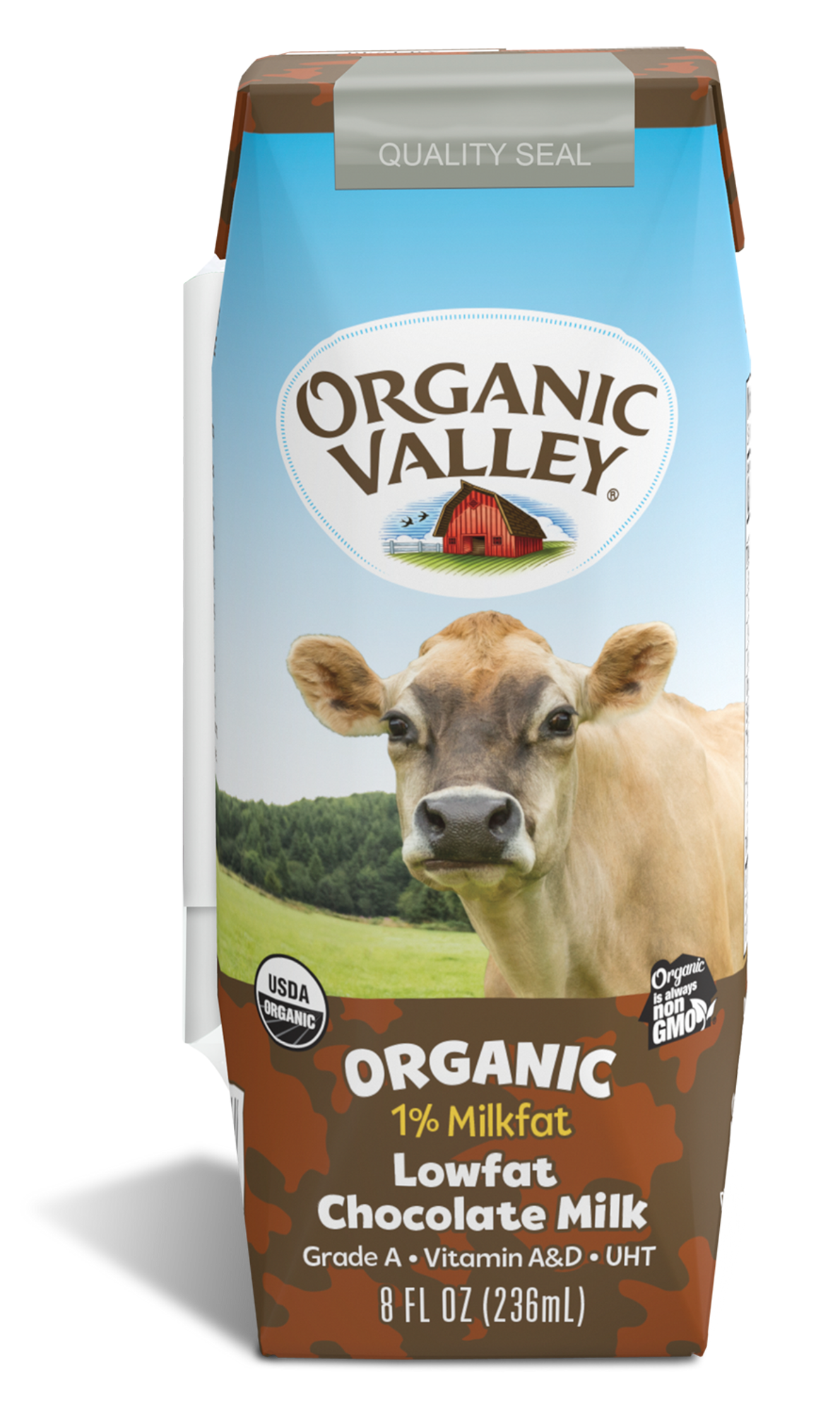 Organic Valley Chocolate Single Serve Milk - 1 / 24 / 8 oz pouch - D08272