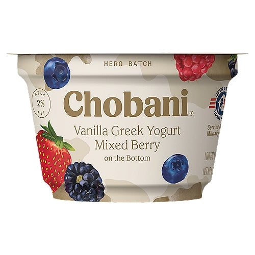 Chobani Mixed Berry On The Bottom Greek Yogurt - 1 / 12 / 5.3 oz ctn