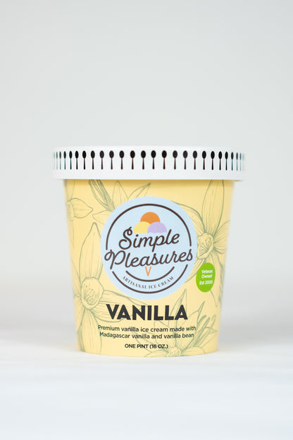 Simple Pleasures Ice Vanilla - 6 / 16 oz ctn