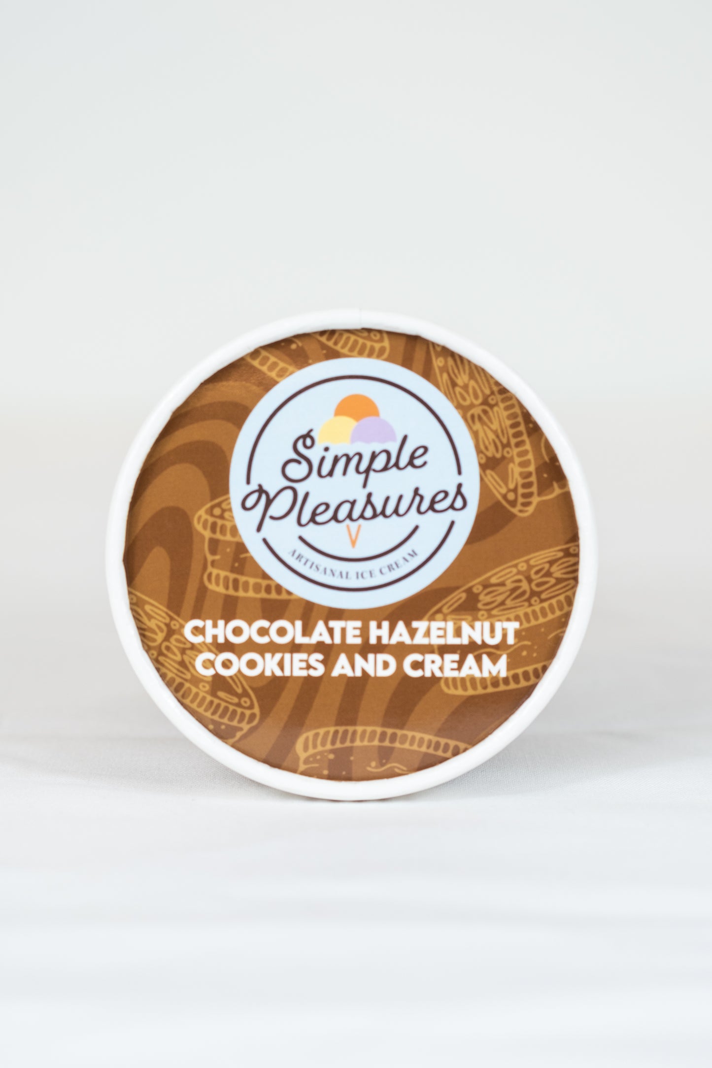 Simple Pleasures Ice Chocolate Hazelnut Cookies & Cream - 6 / 16 oz ctn