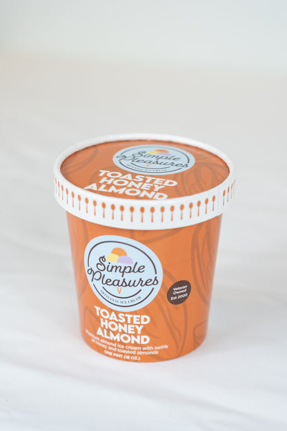 Simple Pleasures Ice Toasted Honey Almond - 6 / 16 oz ctn