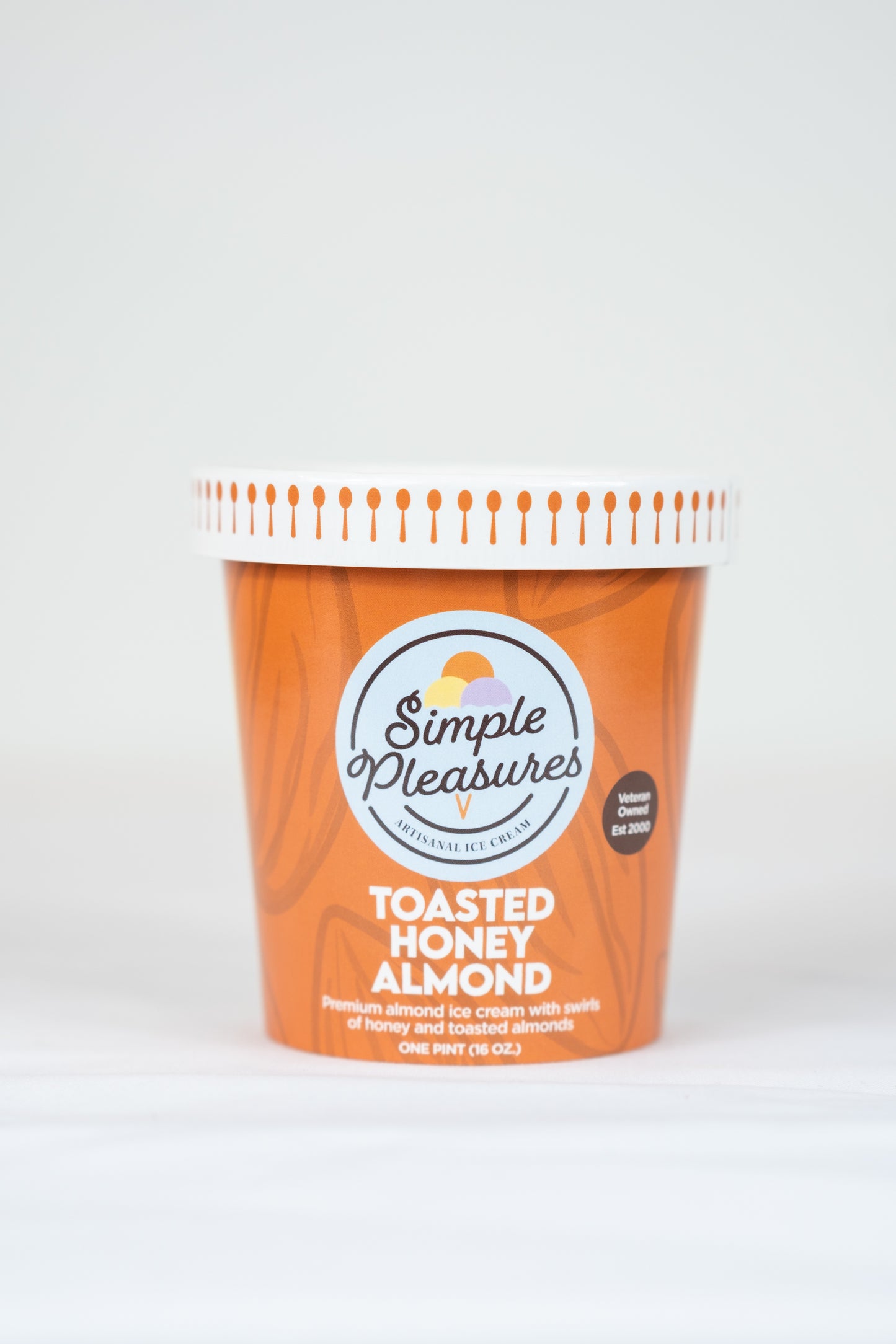 Simple Pleasures Ice Toasted Honey Almond - 6 / 16 oz ctn