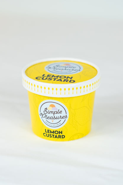 Simple Pleasures Ice Lemon Custard - 6 / 8 oz ctn