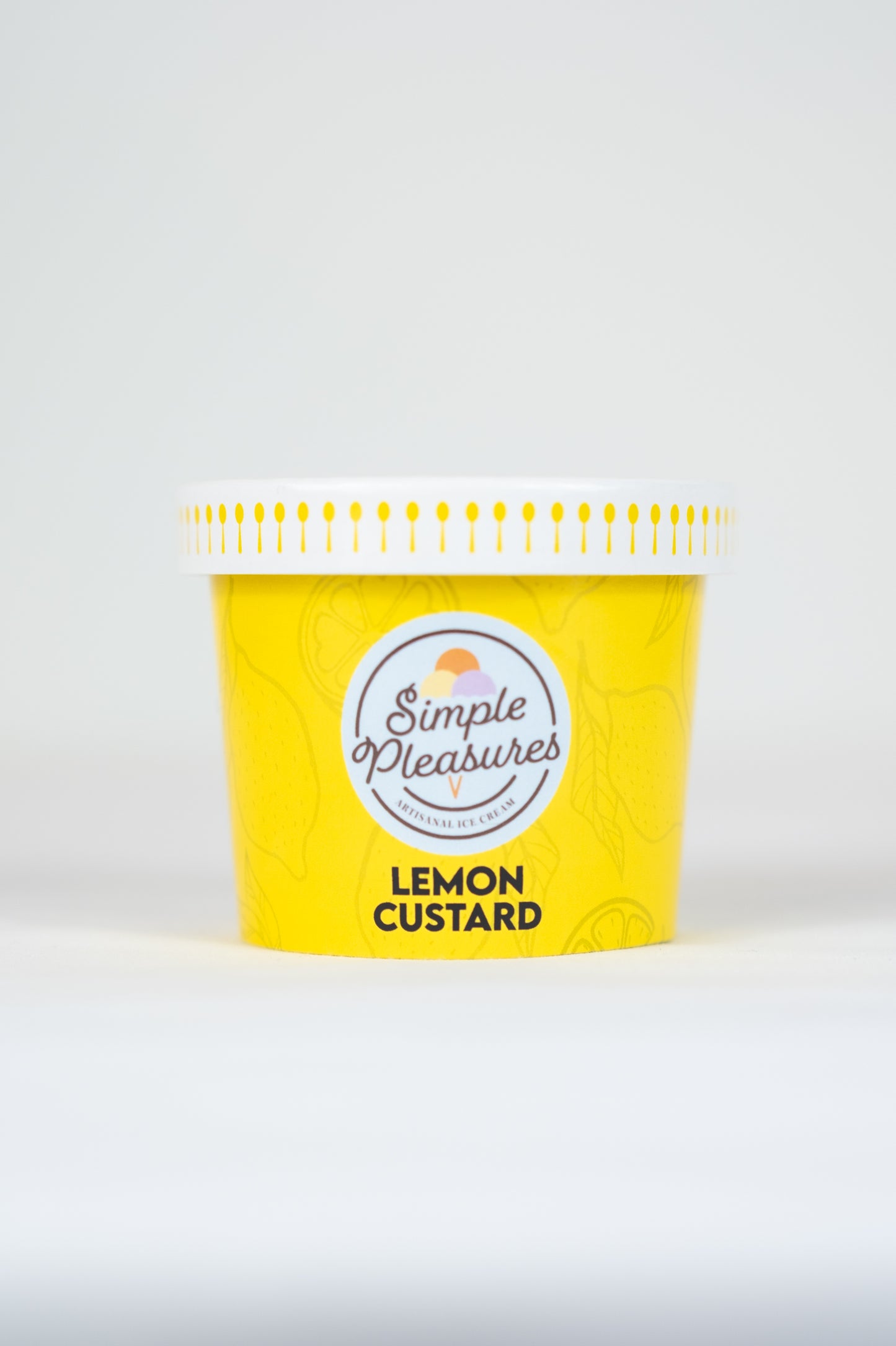 Simple Pleasures Ice Lemon Custard - 6 / 8 oz ctn