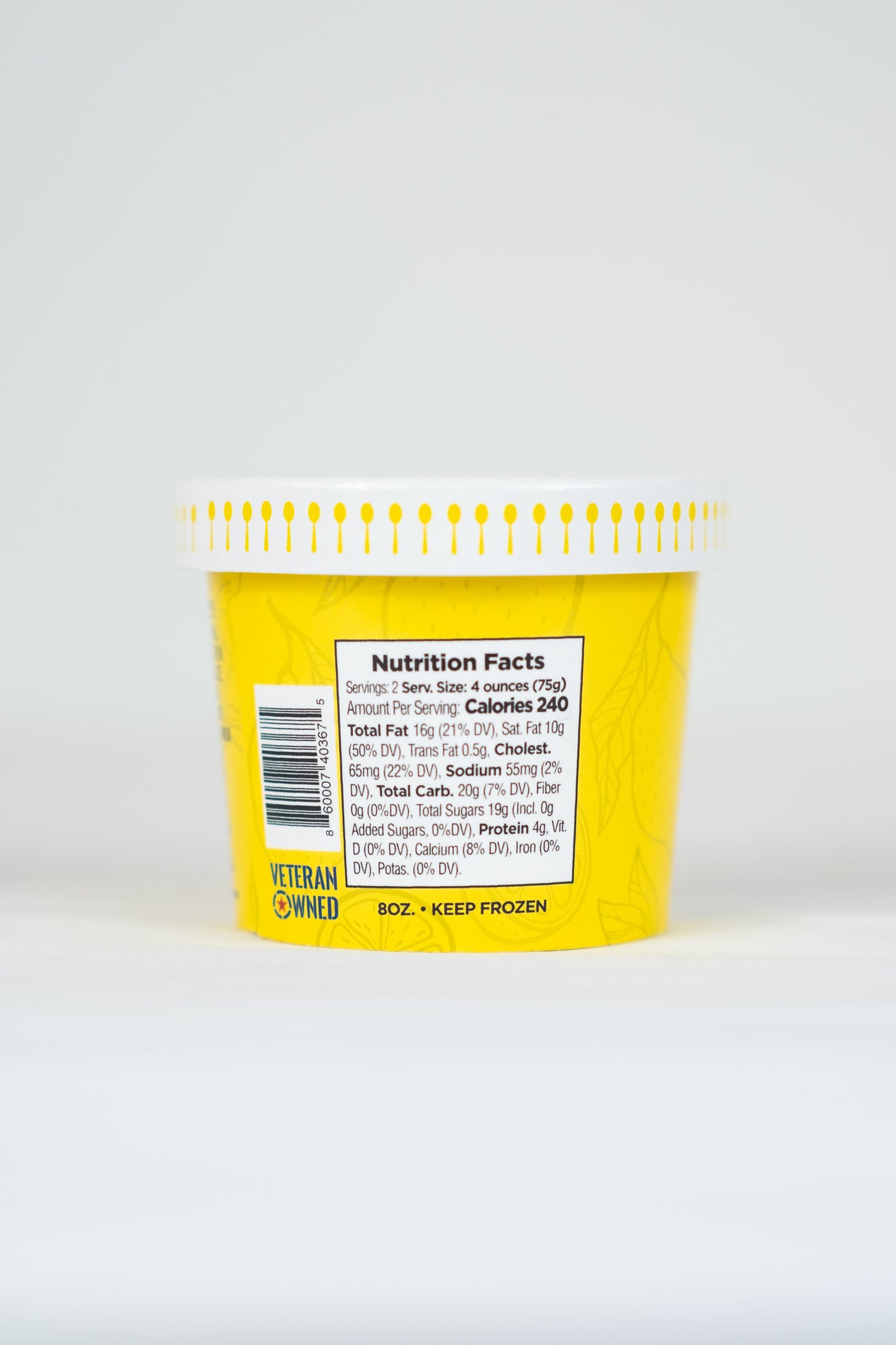 Simple Pleasures Ice Lemon Custard - 6 / 8 oz ctn