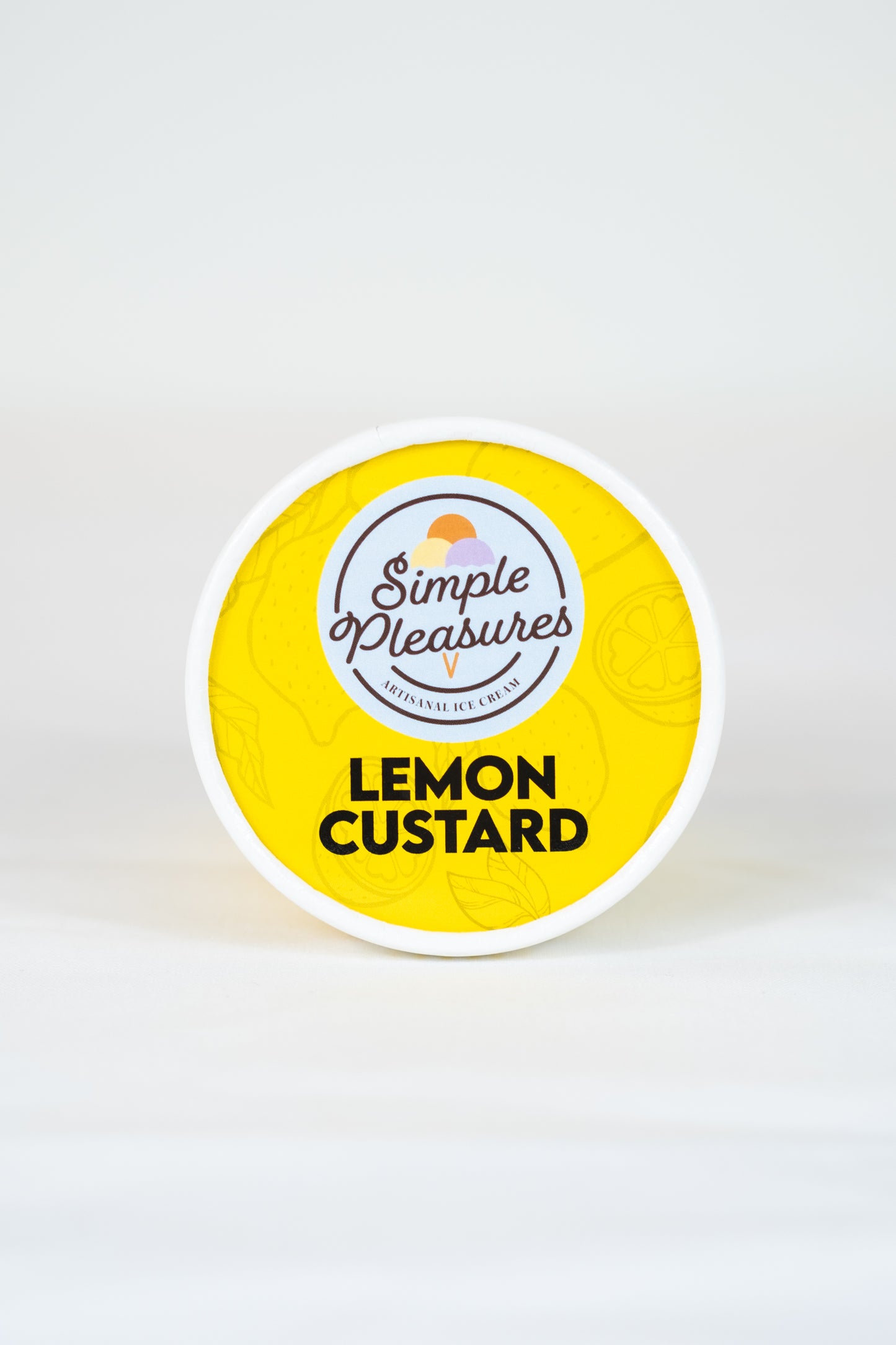 Simple Pleasures Ice Lemon Custard - 6 / 8 oz ctn