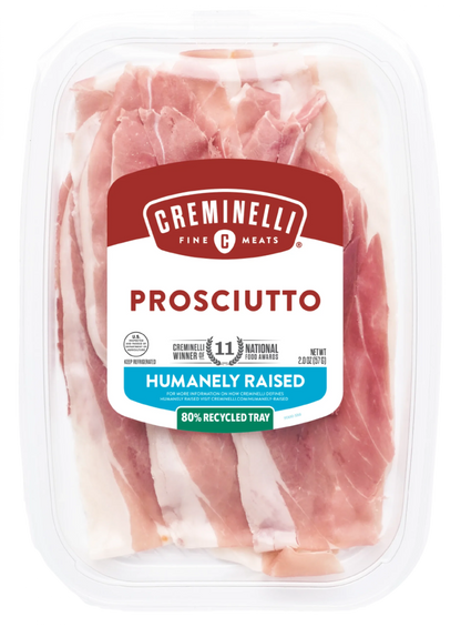 Creminelli Fine Meats Sliced Prosciutto - 1 / 12 / 4.5 oz ctn