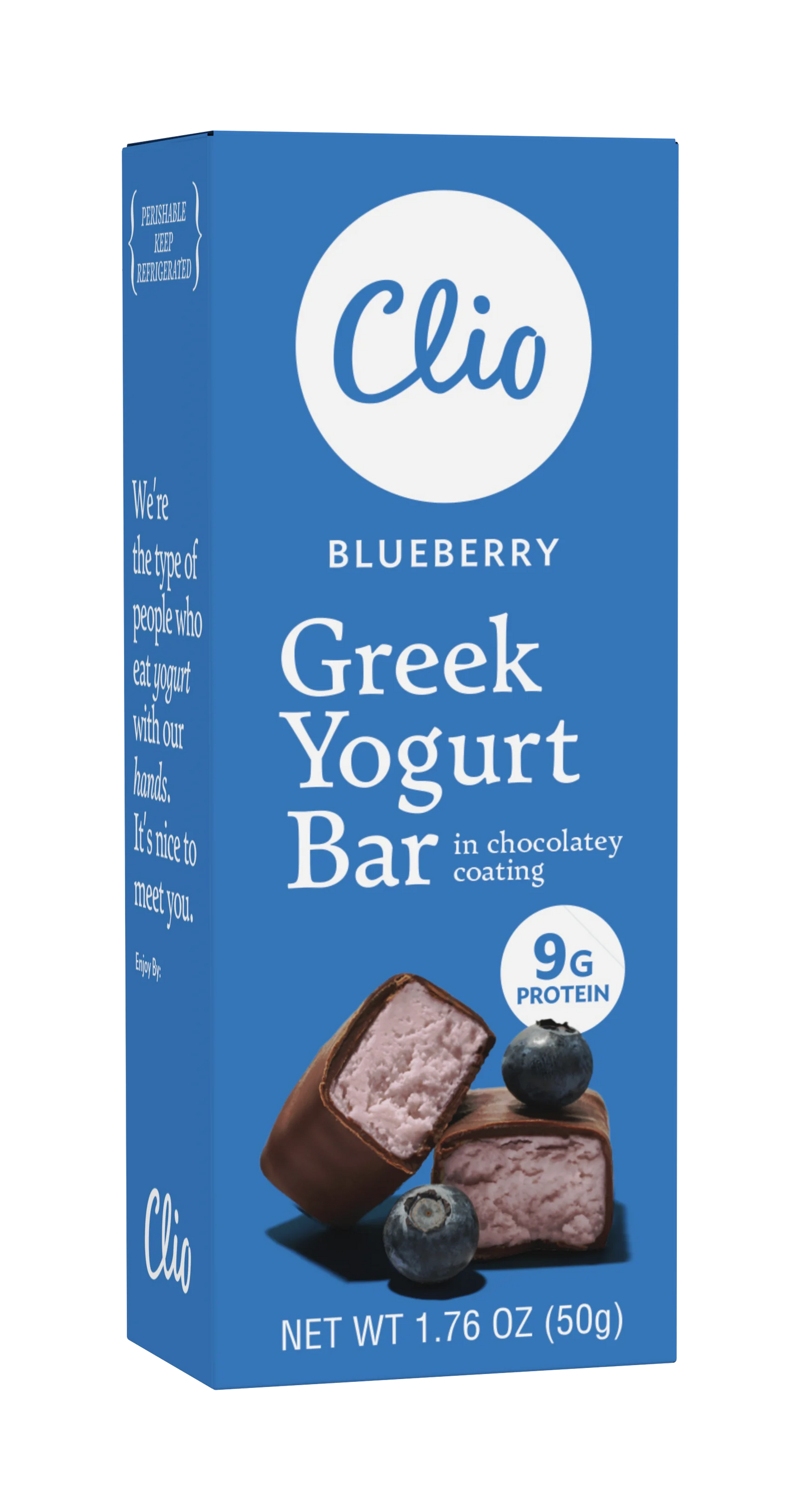 Clio Yogurt Bar - Blueberry - 1 / 10 / 1.76 oz bar - R00206