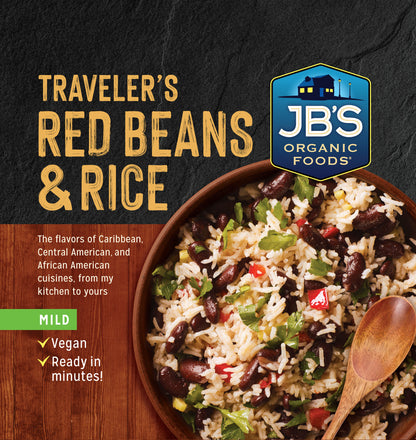 JB's Organic Foods Travelers Red Beans and Rice Mild - 1 / 6 / 10 oz bag