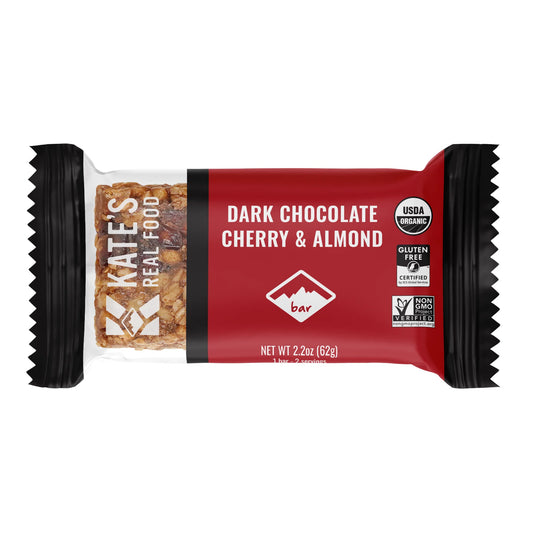 Kate's Real Food Dark Chocolate Cherry & Almond - 1 / 12 / 2.2 oz bar - D01304