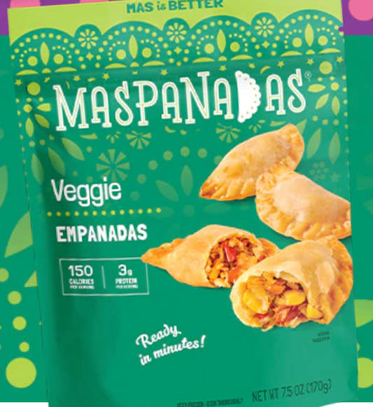 MasPanadas, Veggie empanadas - 6 / 7.5 oz bag