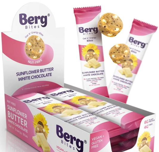 Berg Bites Sunflower White Chocolate - 8 / 1.5 oz bag