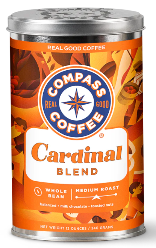 Compass Coffee Cardinal Roast - 6 / 12 oz ctn