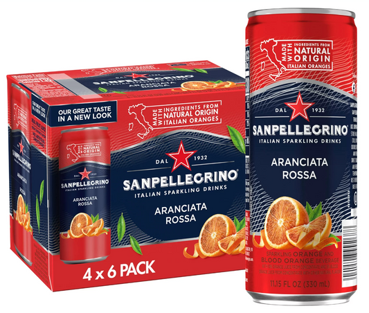 San Pellegrino Aranciata Rossa - 24 / 11.15 oz can