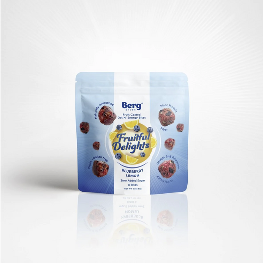 Berg Bites Blueberry Lemon Fruitful Delights - 1 / 12 / 2.8 oz pouch