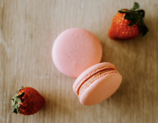 Sweet Almond Strawberry Macarons - 1 / 6 / 5.7 oz pouch