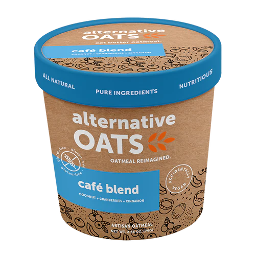 alternative OATS Cafe Blend single serve oatmeal cup - 12 / 2.5 oz ea