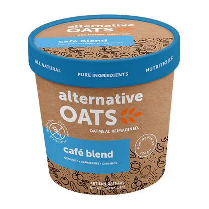 alternative OATS Cafe Blend single serve oatmeal cup - 12 / 2.5 oz ea