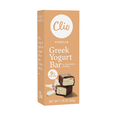 Clio Yogurt Bar, Vanilla - 10 / 1.76 oz