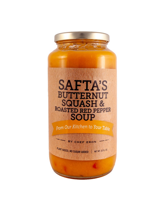 Safta's Safta's Butternut Squash & Roasted Red Pepper Soup - 1 / 12 / 32 oz btl