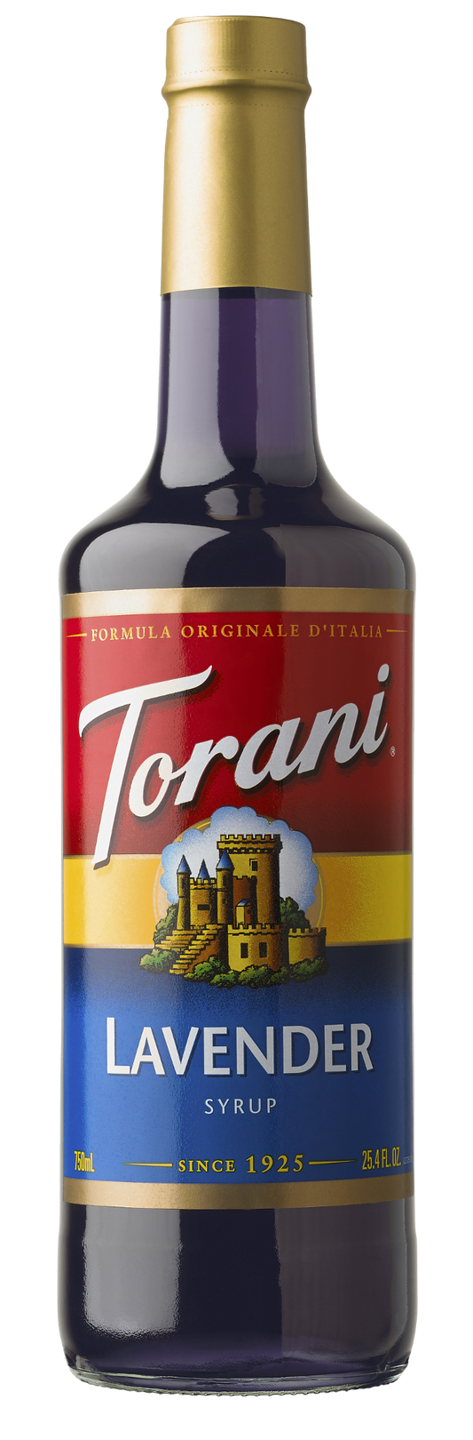 Torani Lavender Flavoring Syrup - 1 / 4 / 750 mL btl