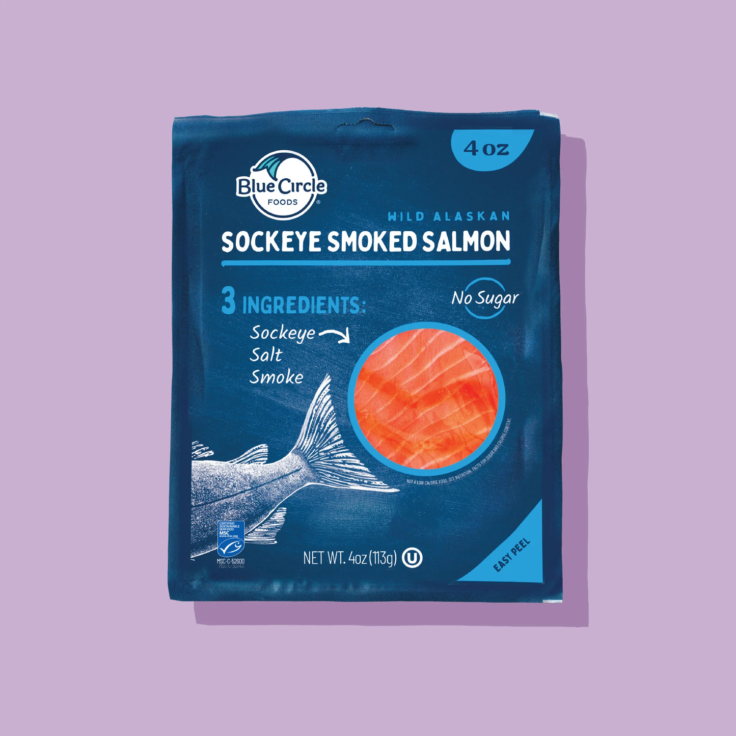 Blue Circle Sockeye Cold Smoked - 1 / 12 / 4 oz bag