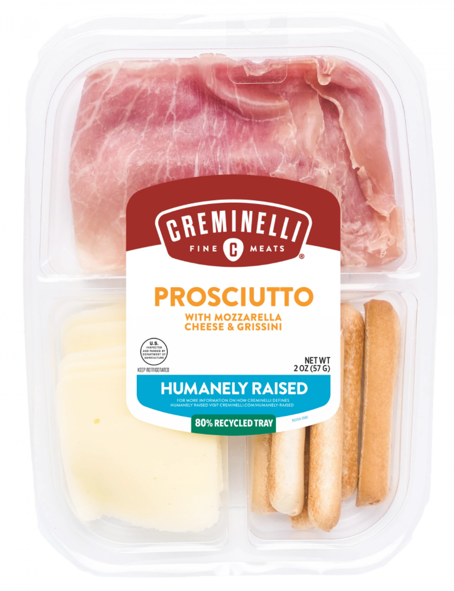 Creminelli Prosciutto Mozzarella & Grissini Snack Tray - 1 / 12 / 2 oz ea