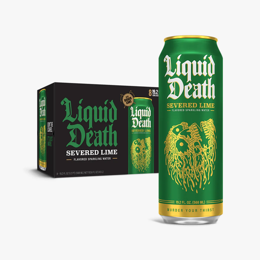 Liquid Death Severed Lime Sparkling - 1 / 24 / 19.2 oz can