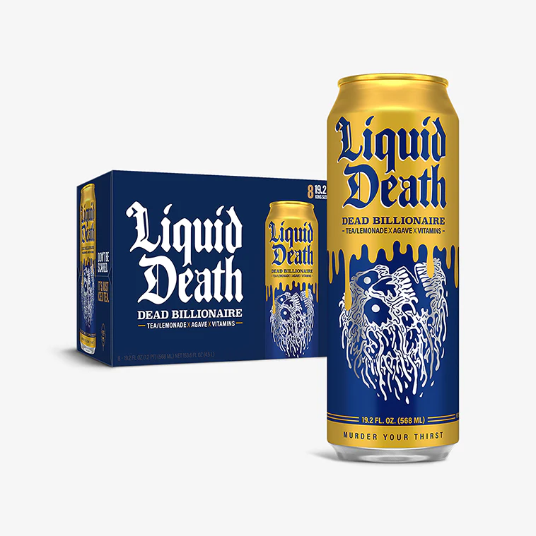 Liquid Death Dead Billionaire RTD Tea - 1 / 12 / 19.2 oz can