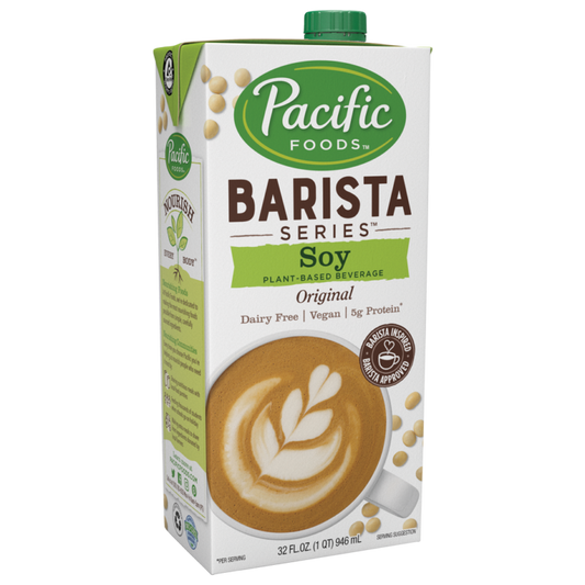 Pacific Foods Soy Milk Barista Series - 1 / 12 / 32 oz ctn