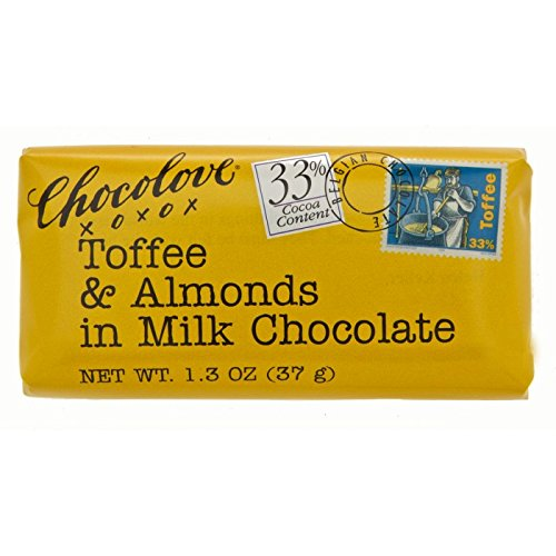 Choco Love Toffee & Almonds in Milk Chocolate - 1 / 12 / 1.3 oz ea