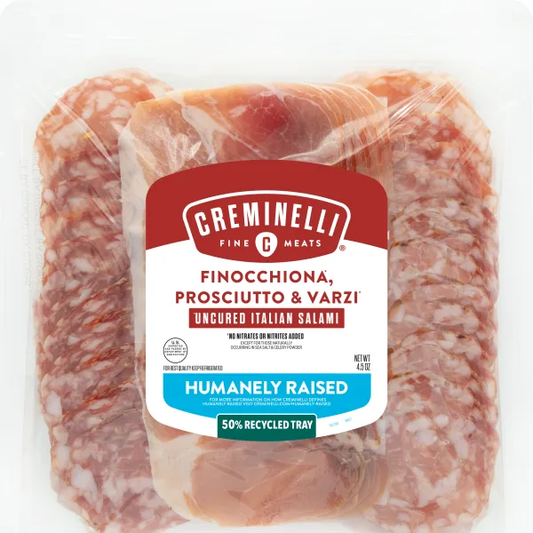 Creminelli Sliced Trio Entertaining Tray - 1 / 12 / 4.5 oz pouch