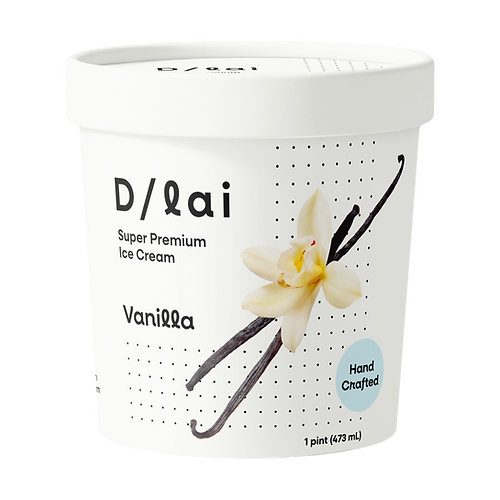 D/Lai Vanilla Ice Cream - 1 / 6 / 16 oz ctn