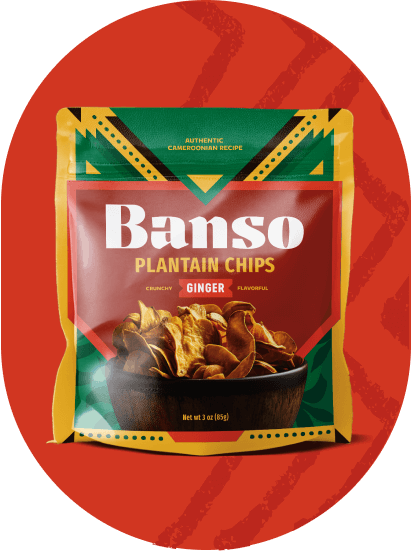 Banso Ginger Plaintain Chips - 6 / 3 oz bag