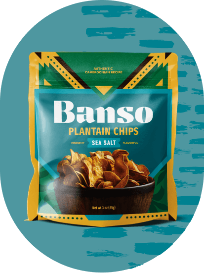 Banso Sea Salt Plaintain Chips - 6 / 3 oz bag