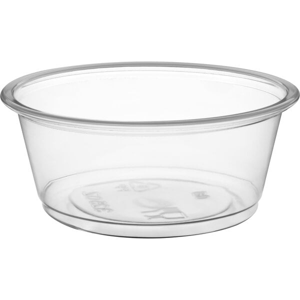 Choice Clear Plastic Souffle Cup / Portion Cup - 2500/Case - 1 / 1 / 2500 ct ea