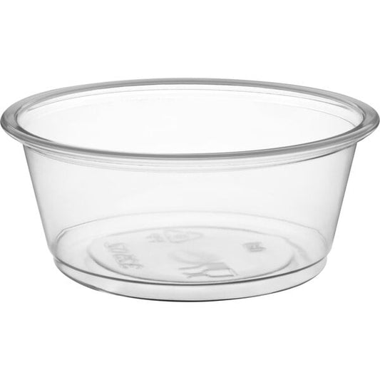 Choice Clear Plastic Souffle Cup / Portion Cup - 2500/Case - 1 / 1 / 2500 ct ea