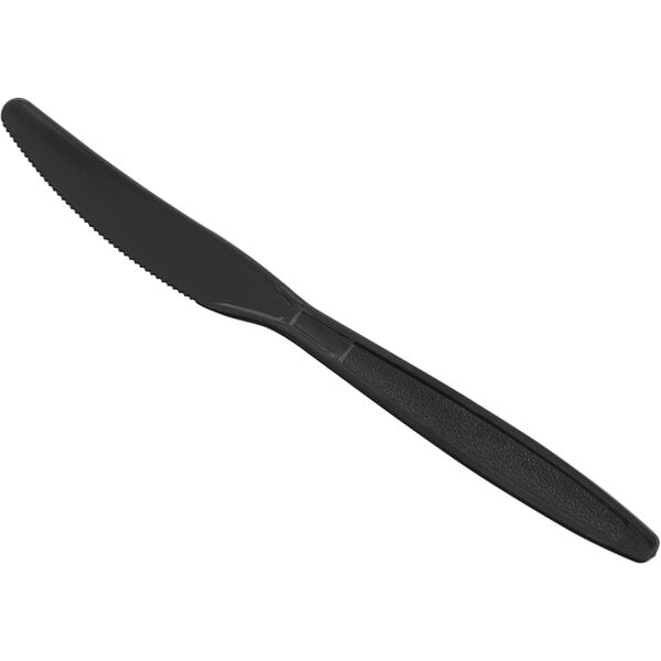 Visions Black Plastic Knife - Case of 1000 - 1 / 1 / 1000 ct ea